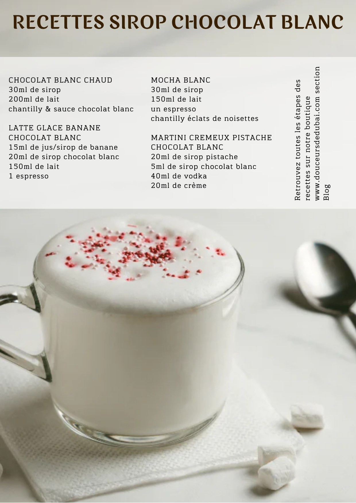 Sirop Monin Chocolat Blanc