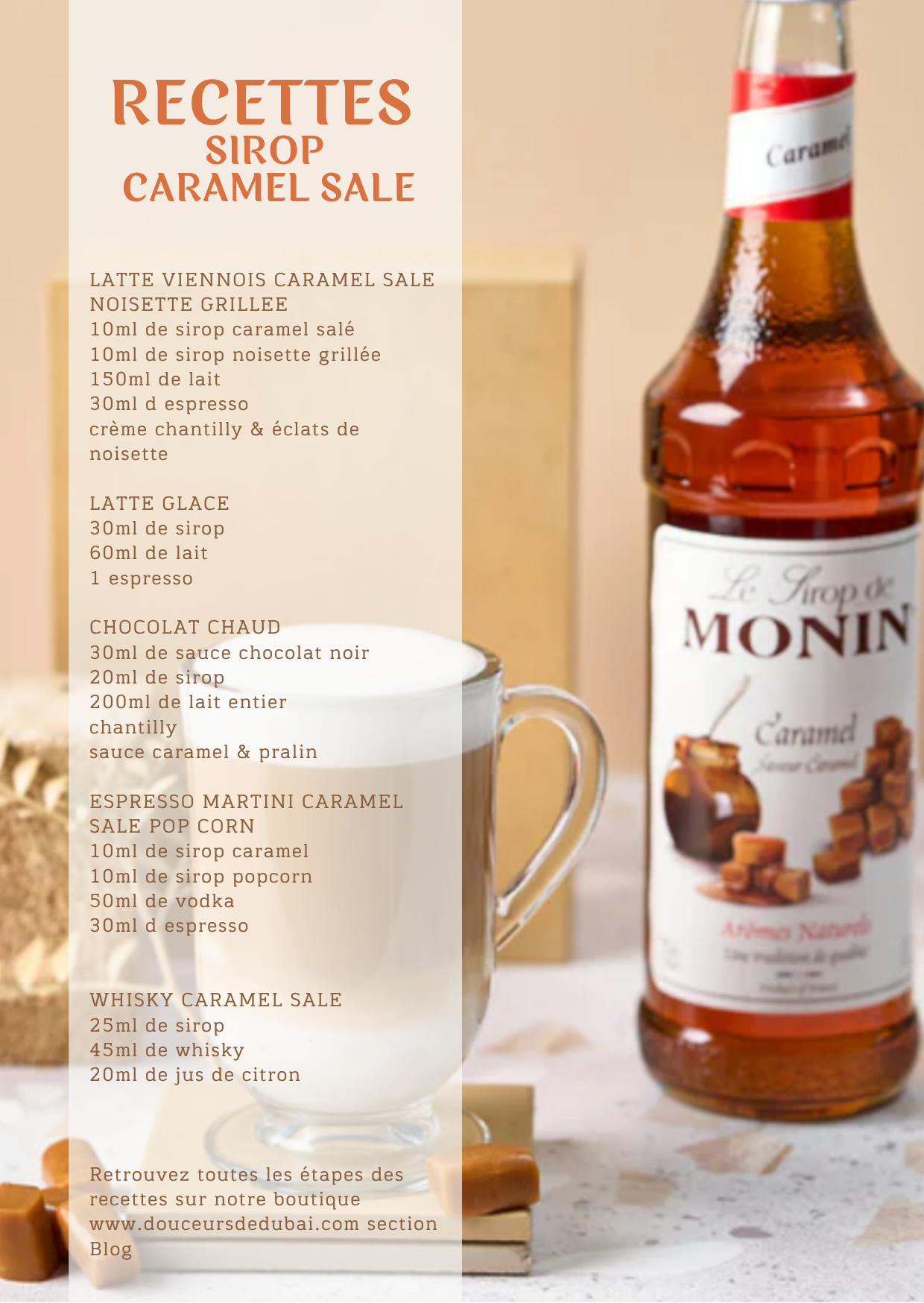 Sirop Monin Caramel Salé