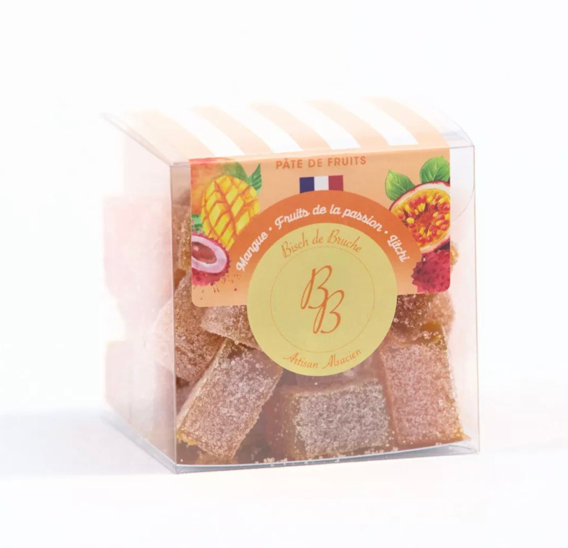 Pâtes de Fruits Mangue, Litchi & Fruit de la Passion – 100 % Fruits