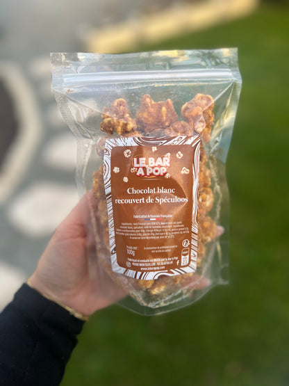 Pop corn spéculos - chocolat blanc