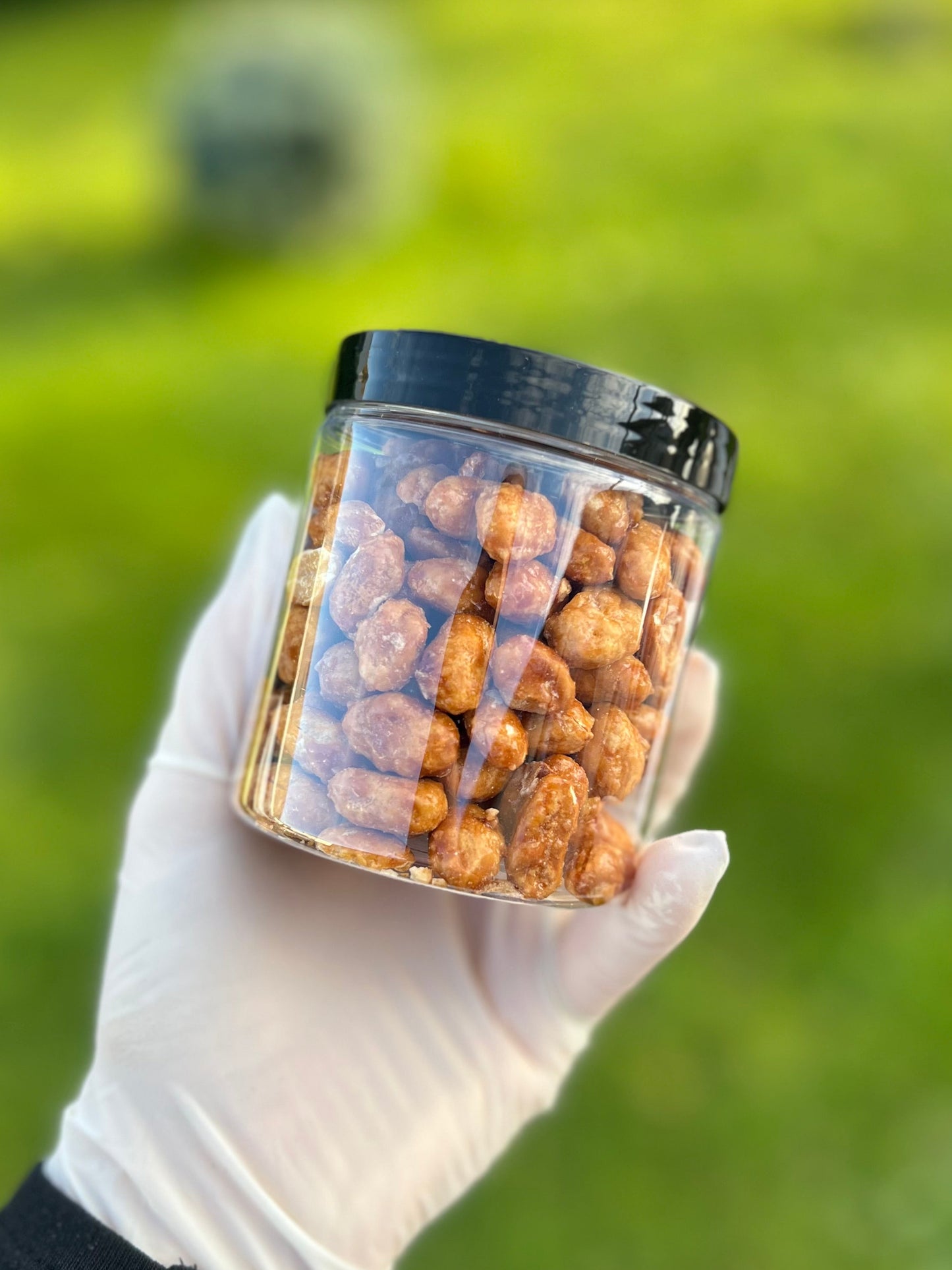 Cacahuètes grillées au caramel salé