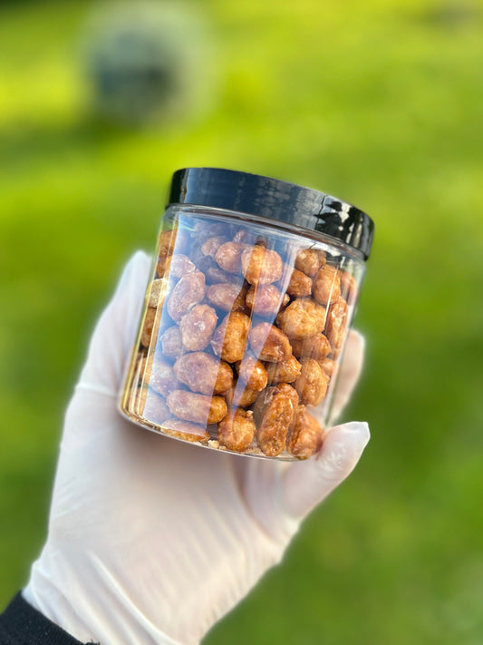 Cacahuètes grillées au caramel salé