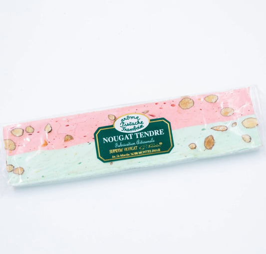 Barre de Nougat Tendre Pistache & Framboise