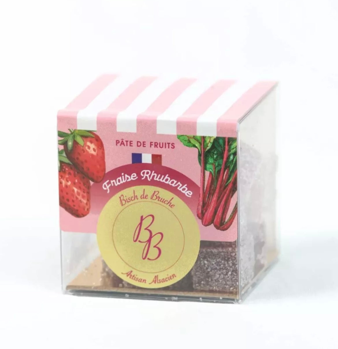 Pâtes de Fruits Fraise & Rhubarbe – 100 % Fruits