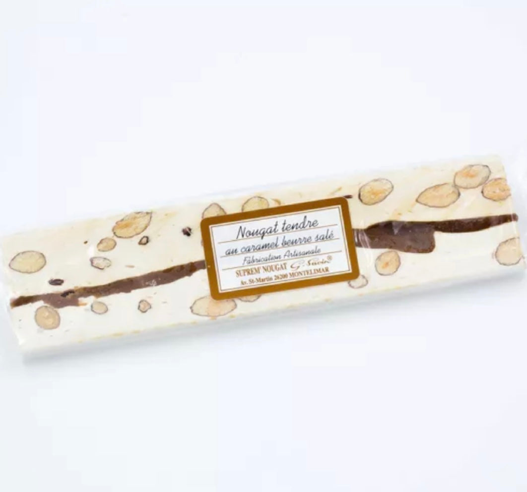 Barre de Nougat Tendre au Caramel Beurre Salé