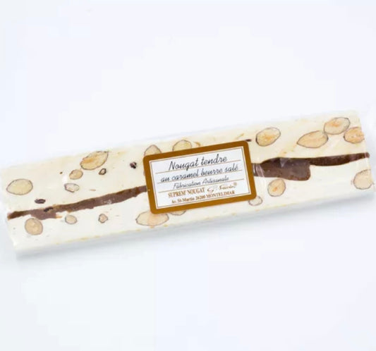 Barre de Nougat Tendre au Caramel Beurre Salé