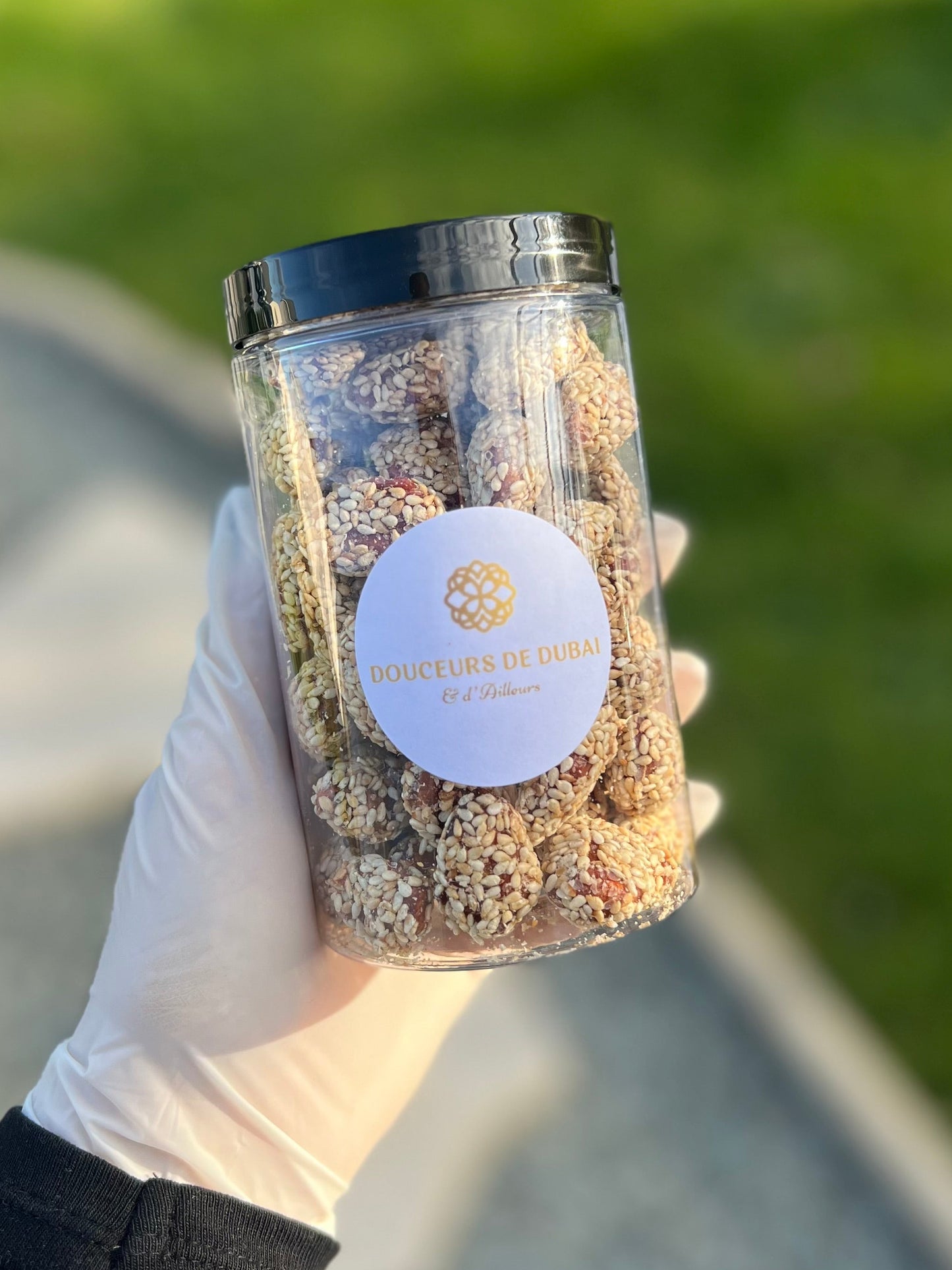 Amandes caramélisées au sésame