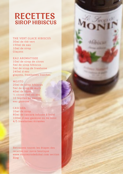 Sirop Monin saveur Hibiscus