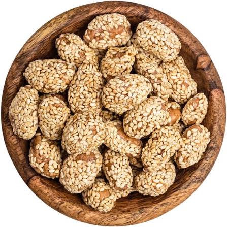 Amandes caramélisées au sésame