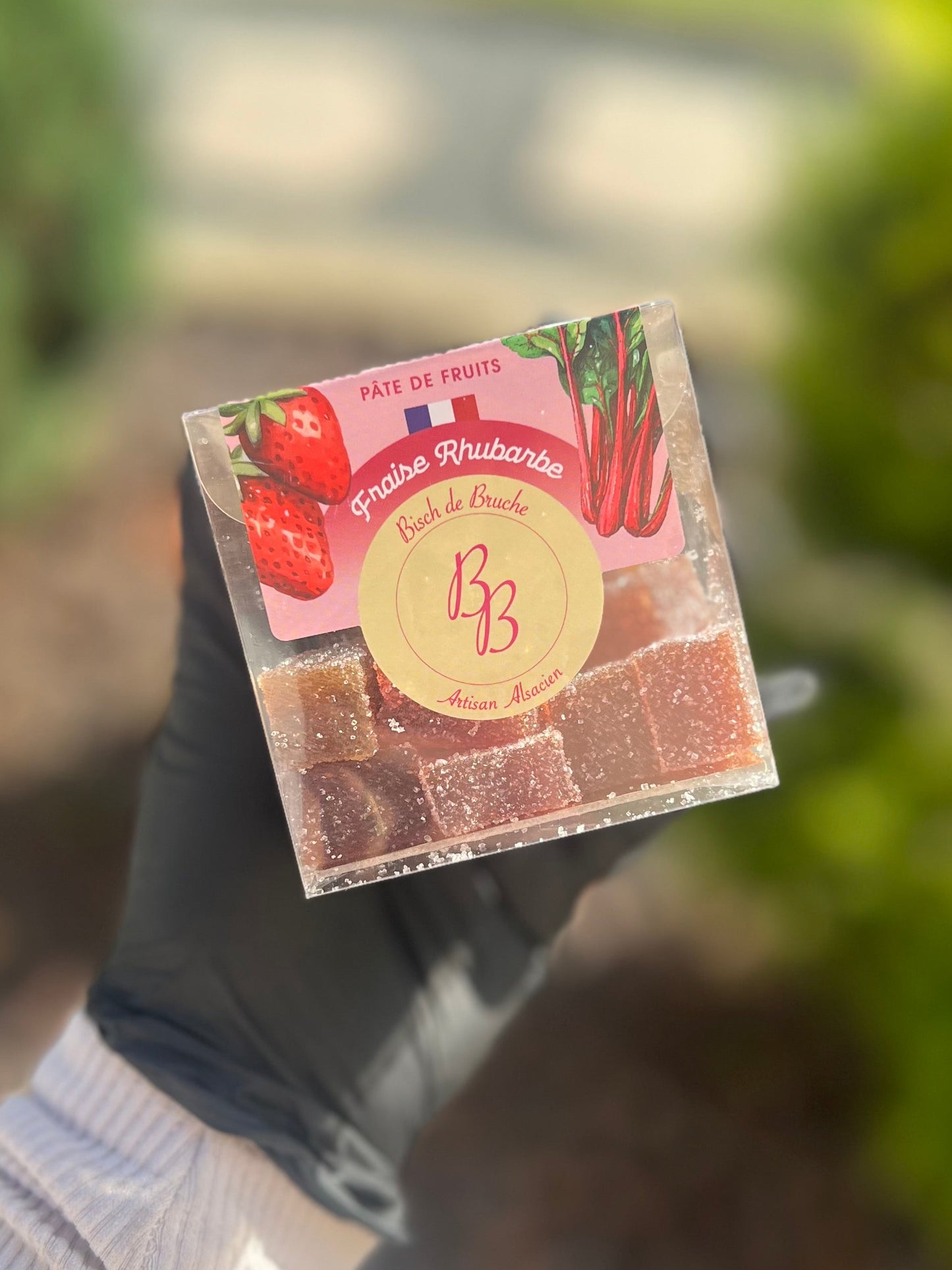 Pâtes de Fruits Fraise & Rhubarbe – 100 % Fruits